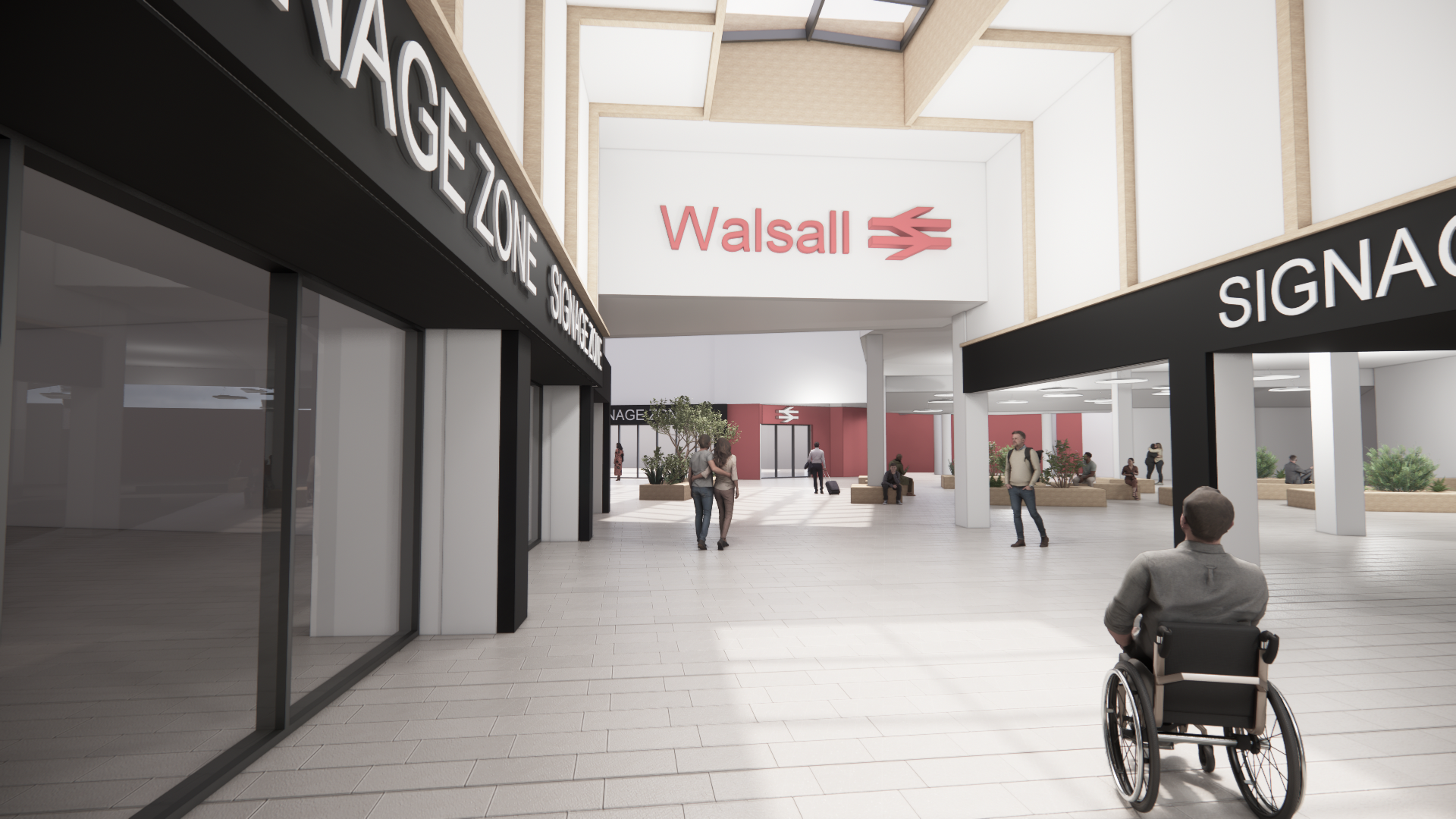 CGI of walsall saddlers centre