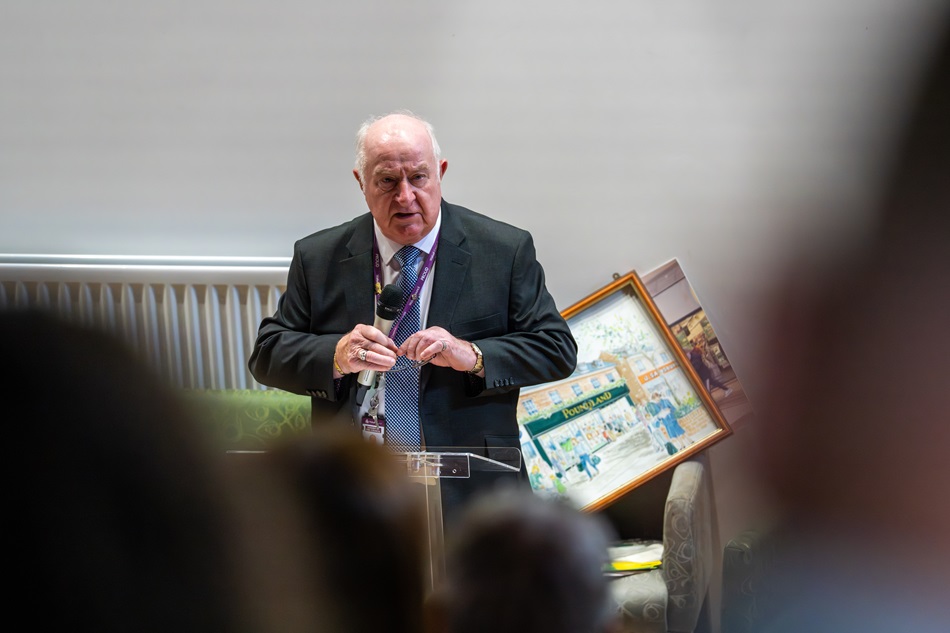 Cllr Mike Bird speaking at a conference