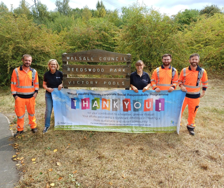 Before and after volunteers spruced up Reedswood Park