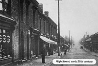 Victorian shops on Brownhills High Street, early 20th century