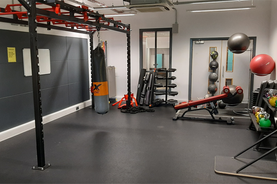 gym area with equipment