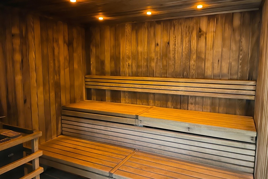 inside a sauna