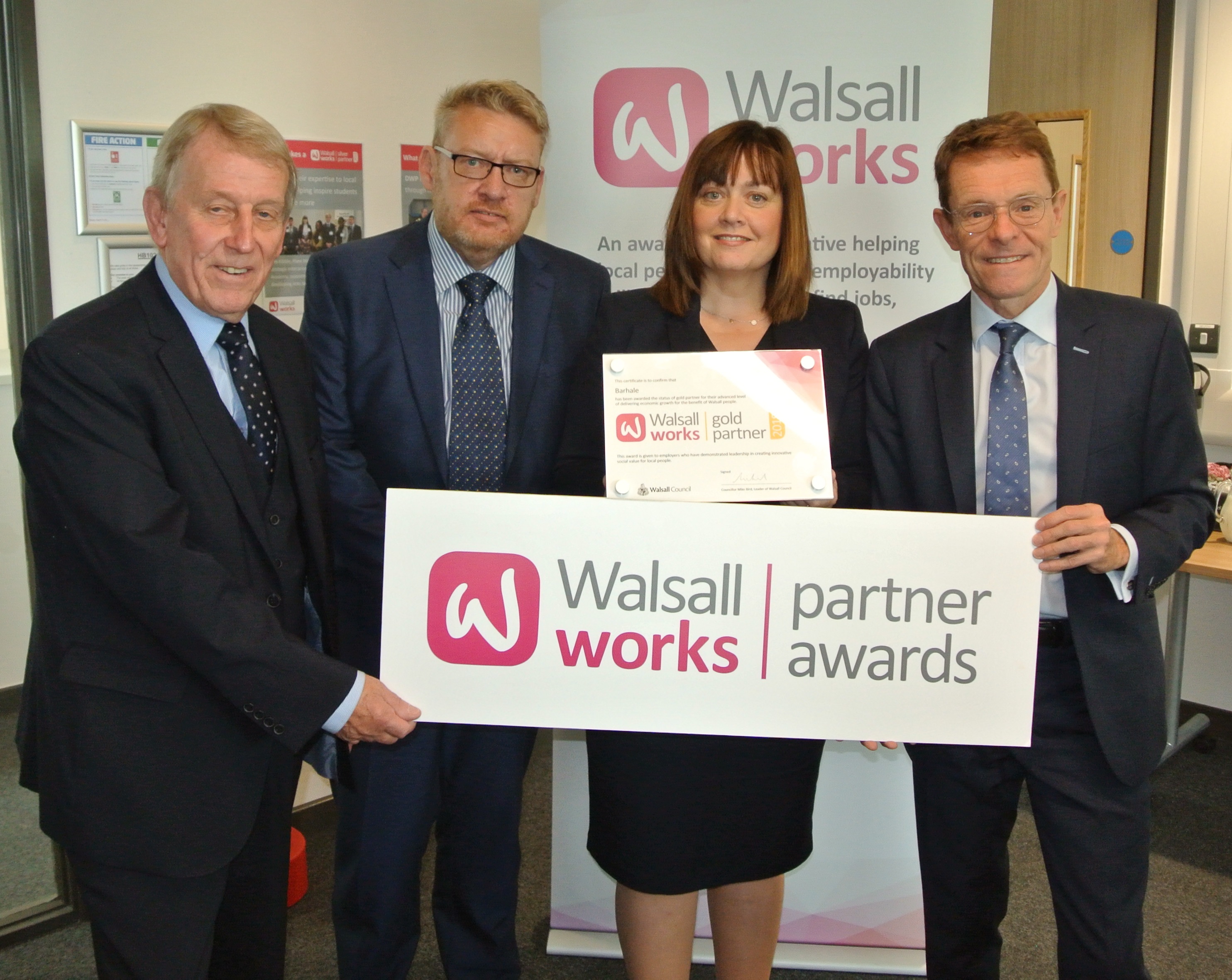 Winners of the Walsall works partner awards