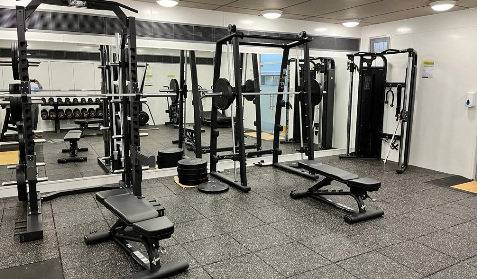 Bench press and weights at Darlaston gym