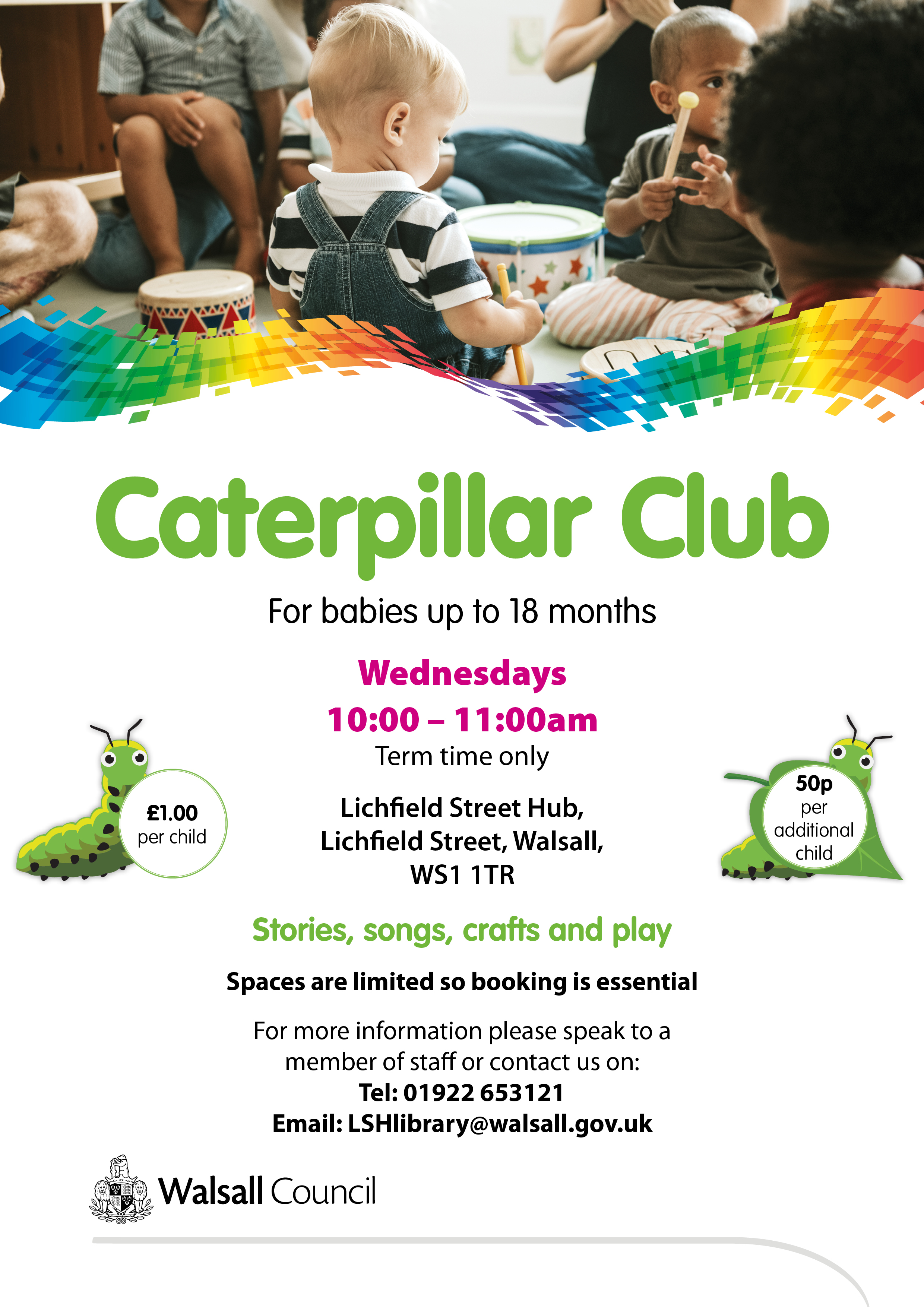 Flyer for the caterpillar club