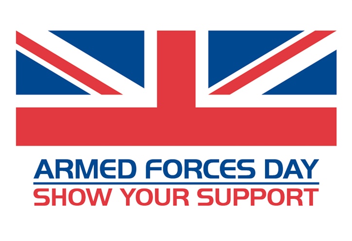 Image shows the Armed Forces Day logo
