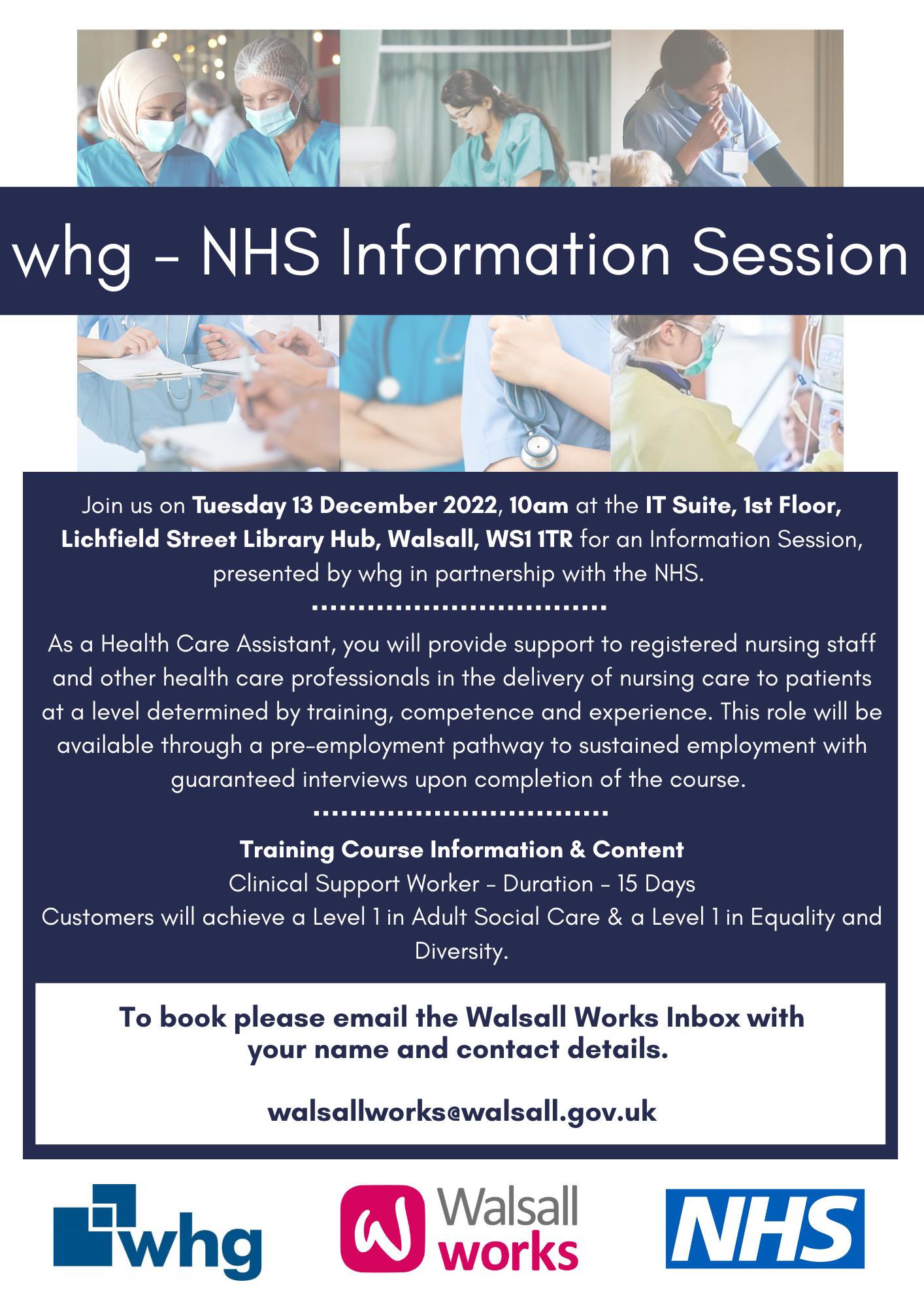 WHG - NHS information Session