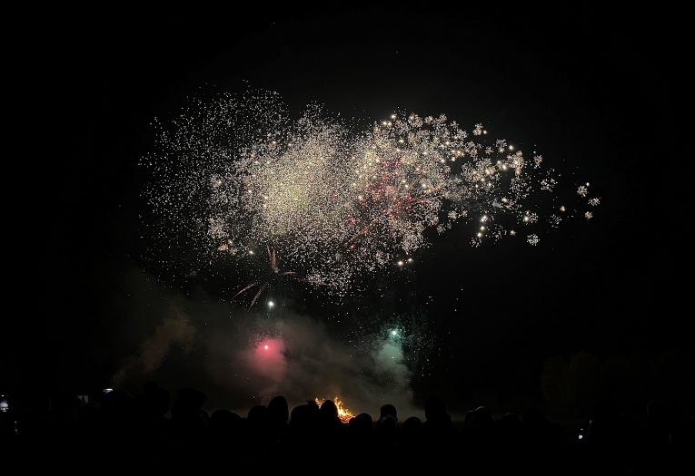 Image shows a firework display.