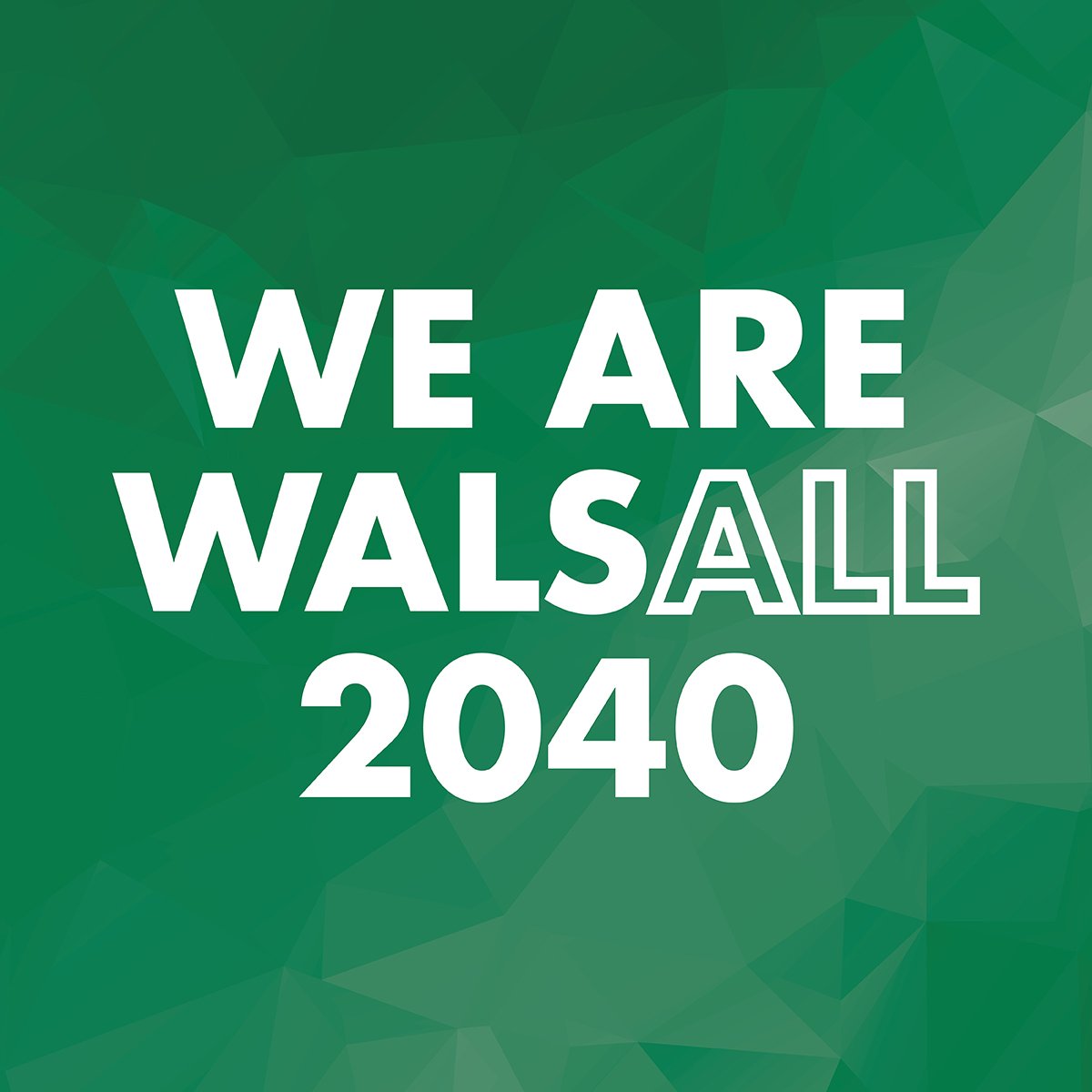 We are Walsall 2040 logo