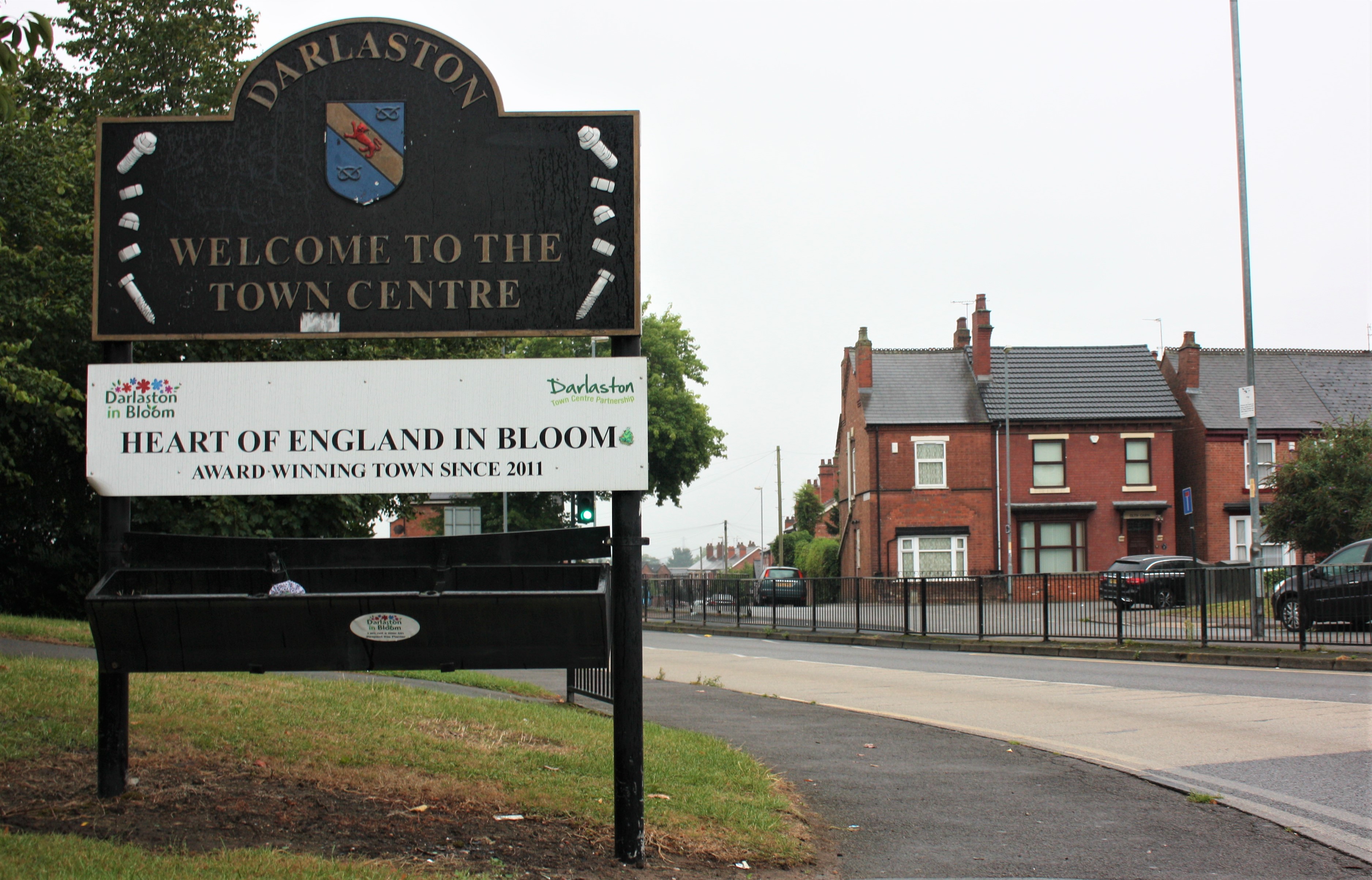 Welcome to Town Centre Sign, St Lawrence Way, Darlaston