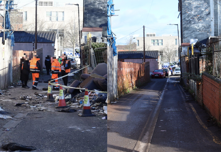 Multiagency Before and After Photos Bradford Lane