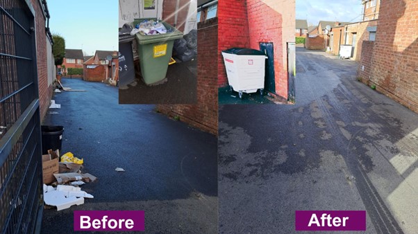 Nottingham drive before and after