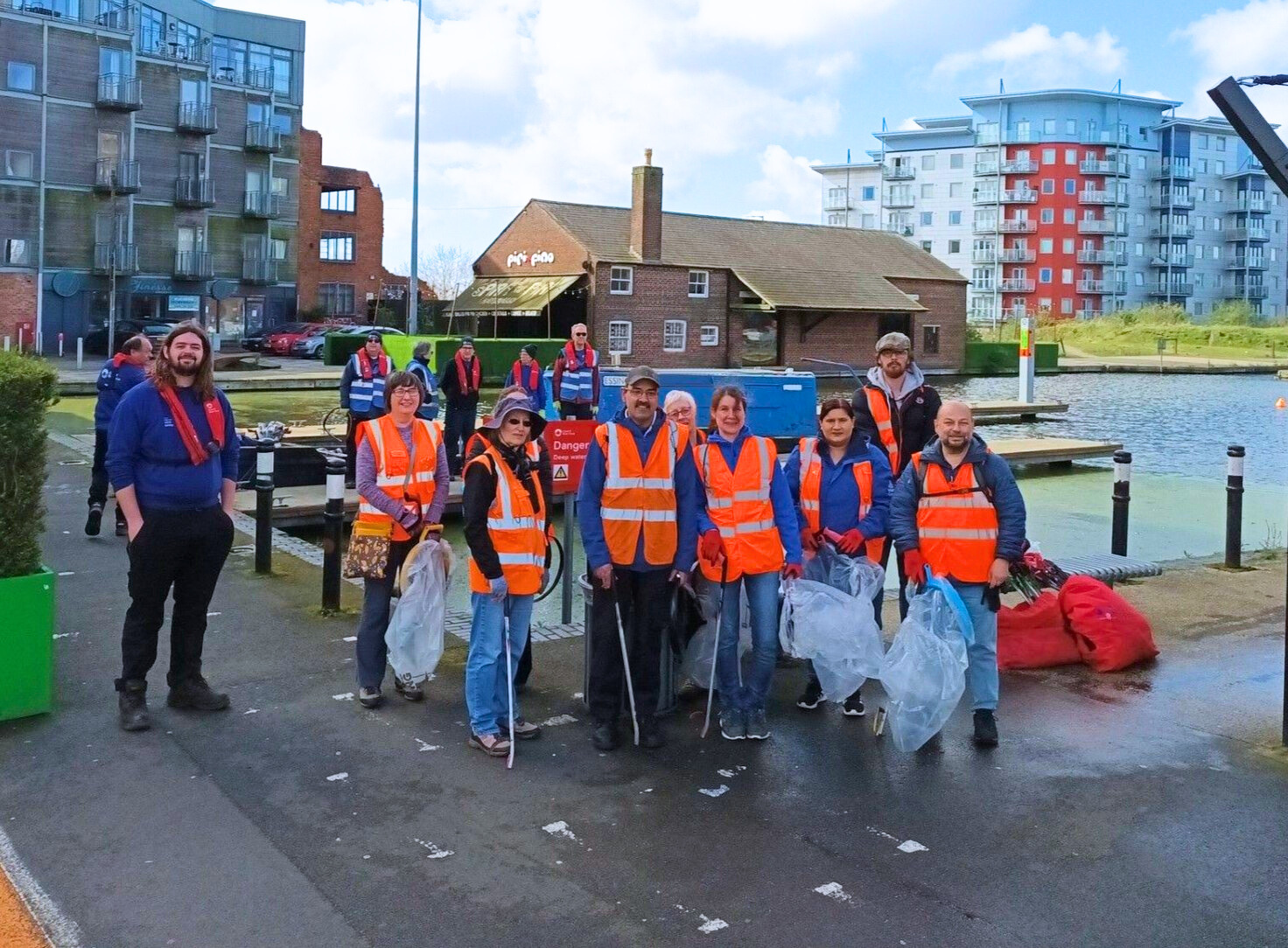 Litter Pickers in Walsall town centre