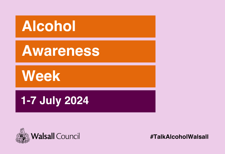 Image reads Alcohol Awareness Week 1-7 July
