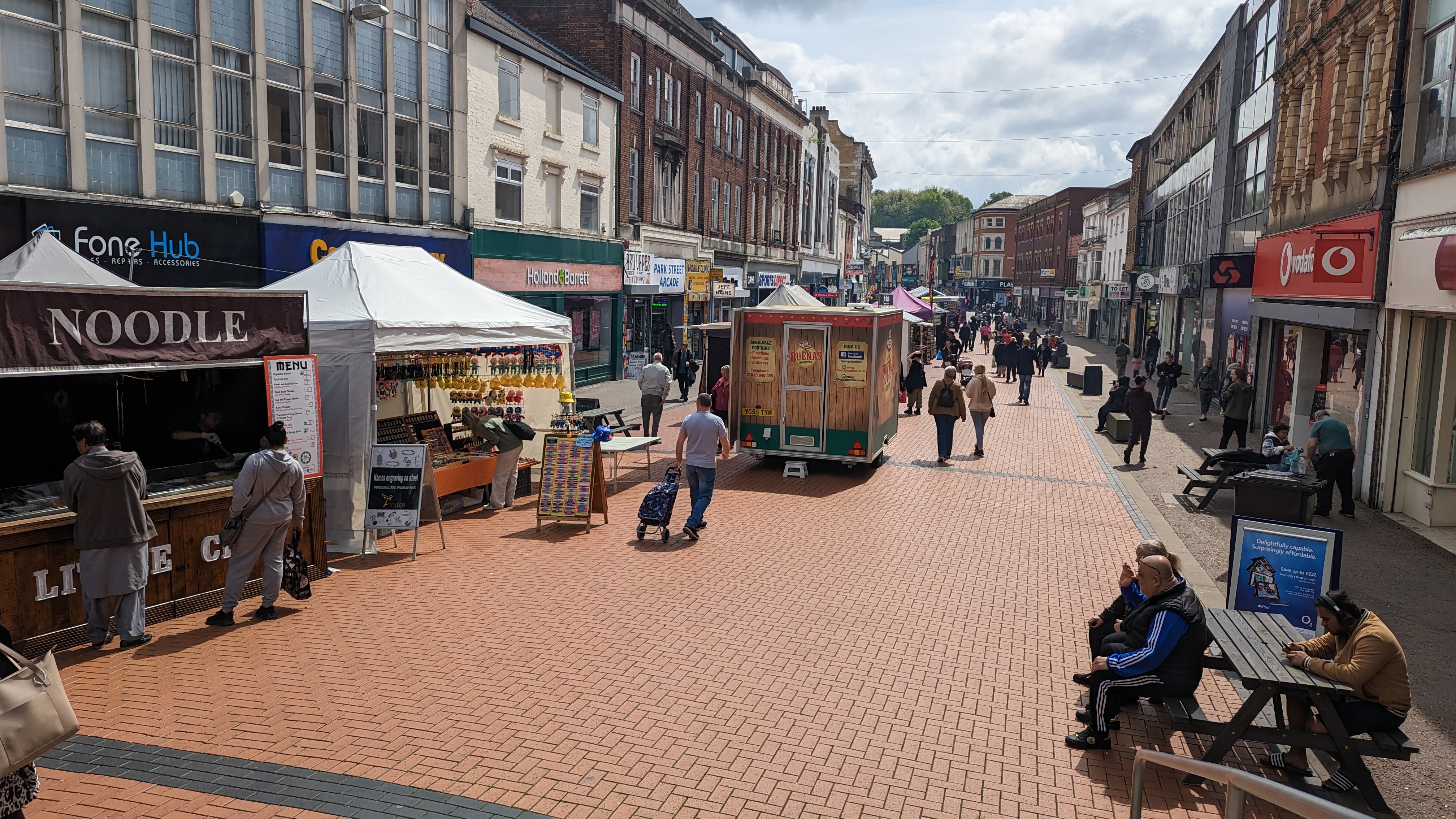 Street Trading taking place in Walsall Town Centre 