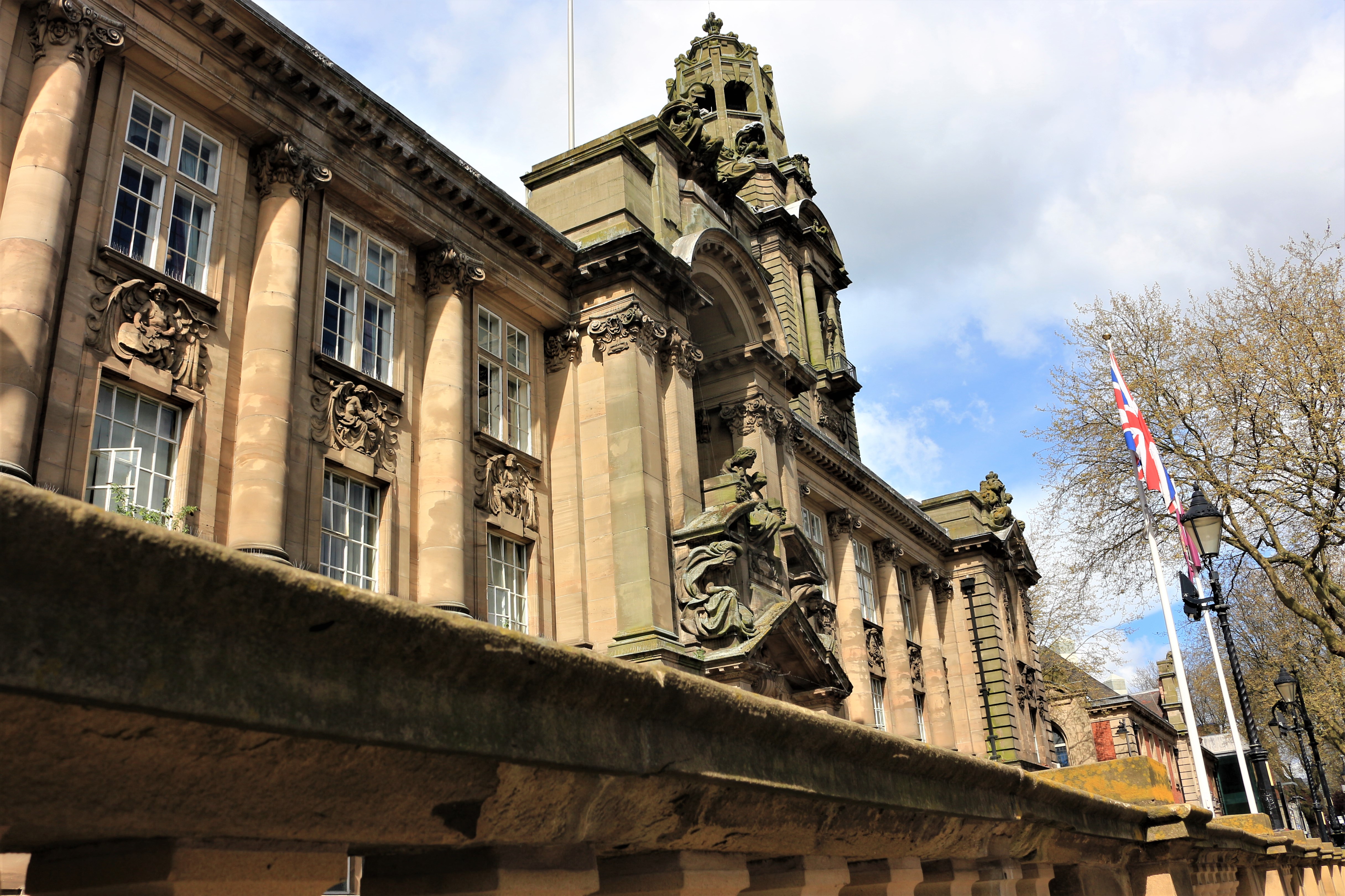 Image depicts the front of Walsall Council House.