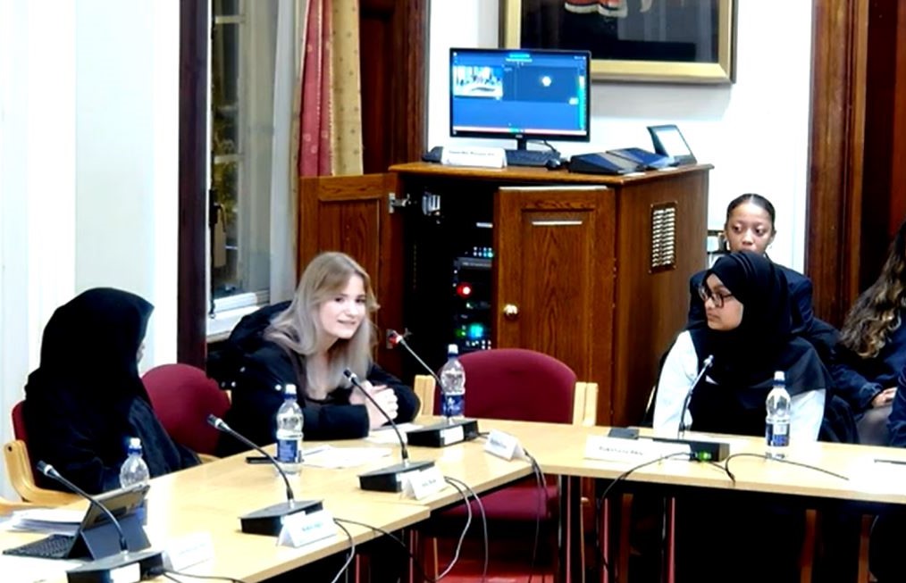 Young people presenting at Cabinet on 16 October 2024