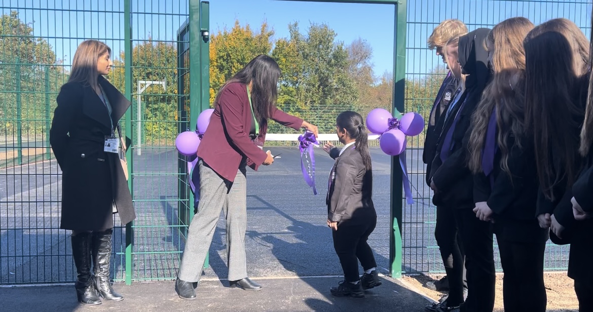 Sureena Brackenridge MP opening E-ACT Willenhall Academy new outdoor area