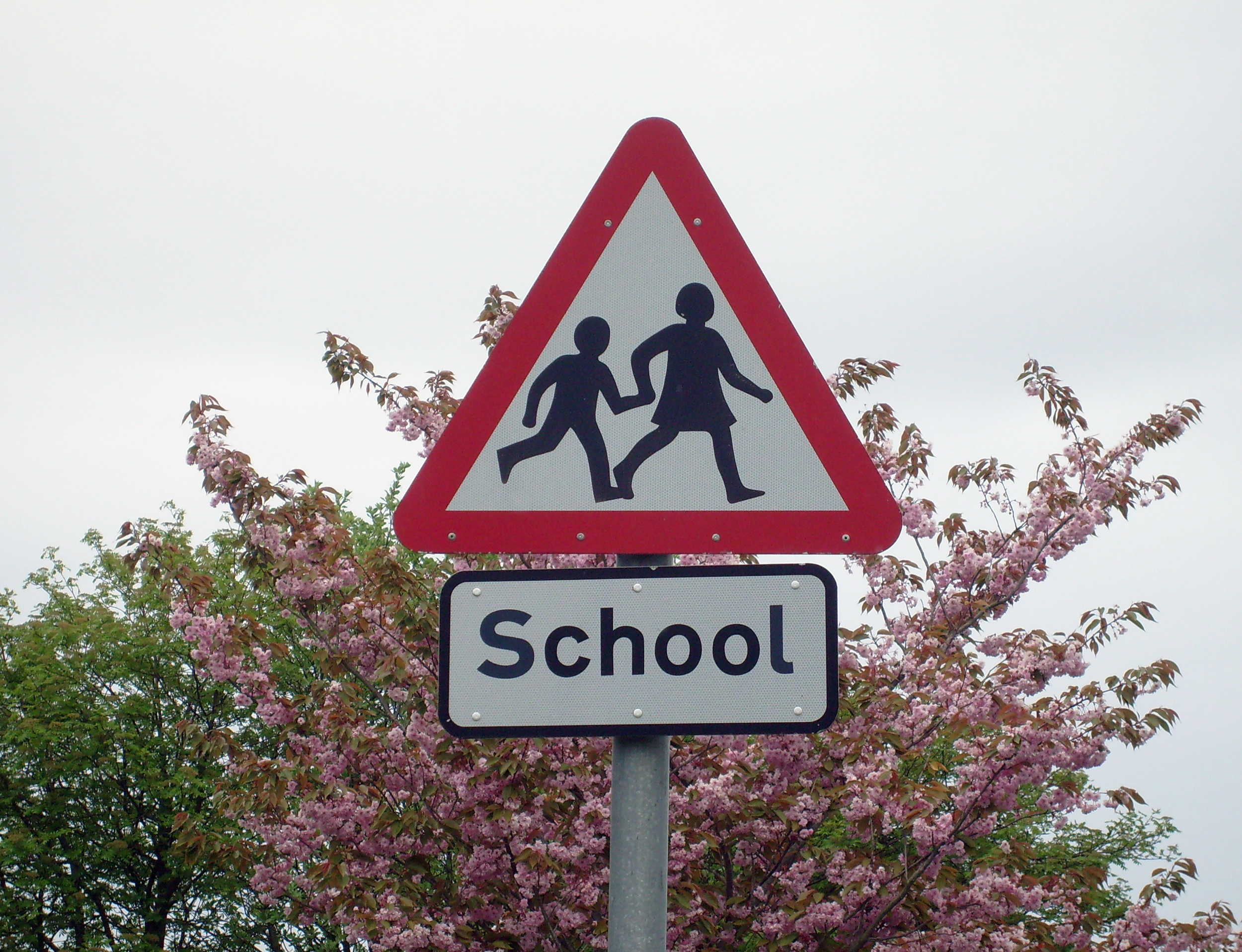 School sign