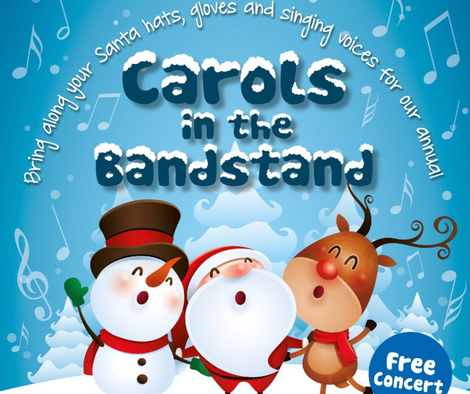 Carols in the Bandstand flyer