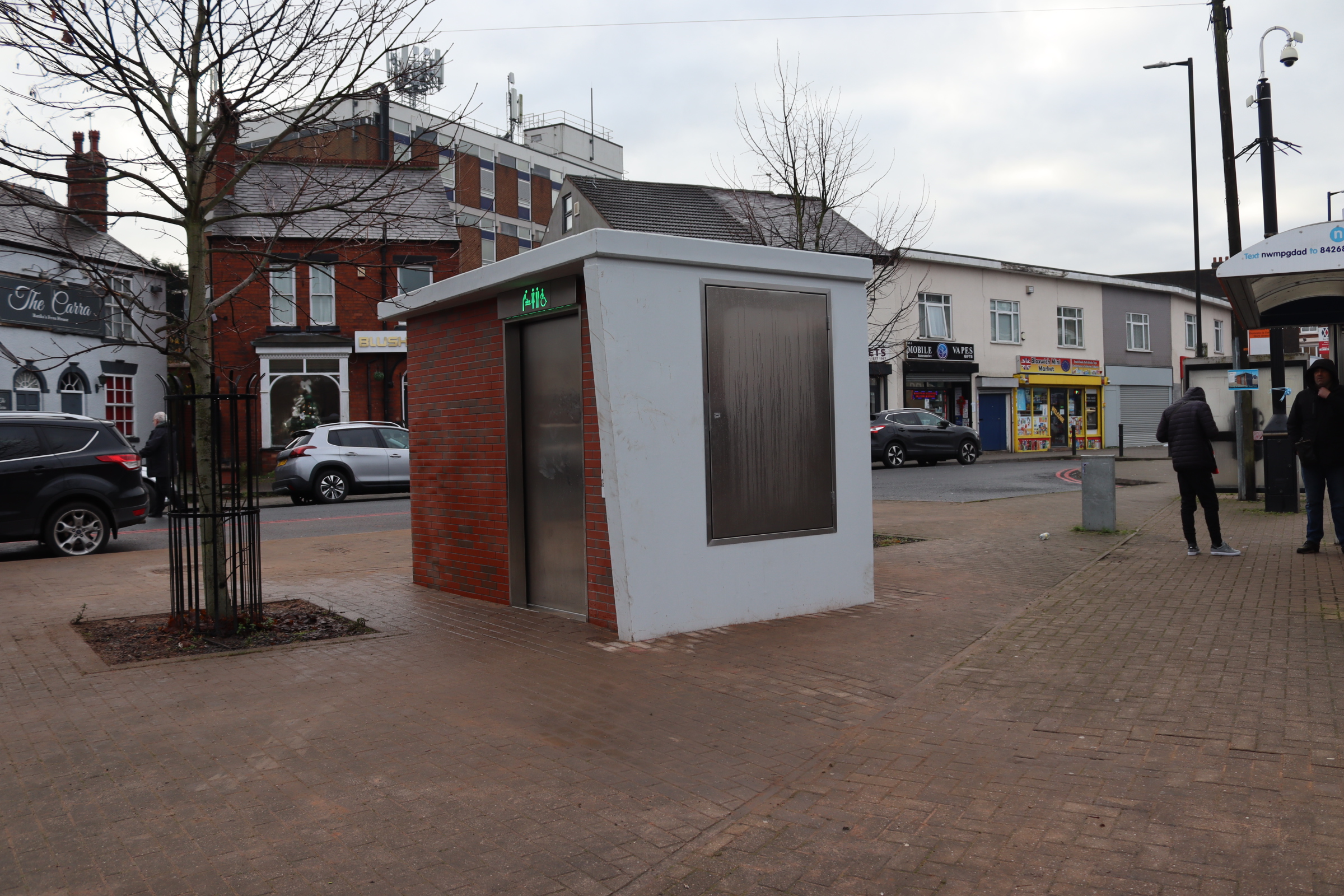 A public toilet unit on Bloxwich high street