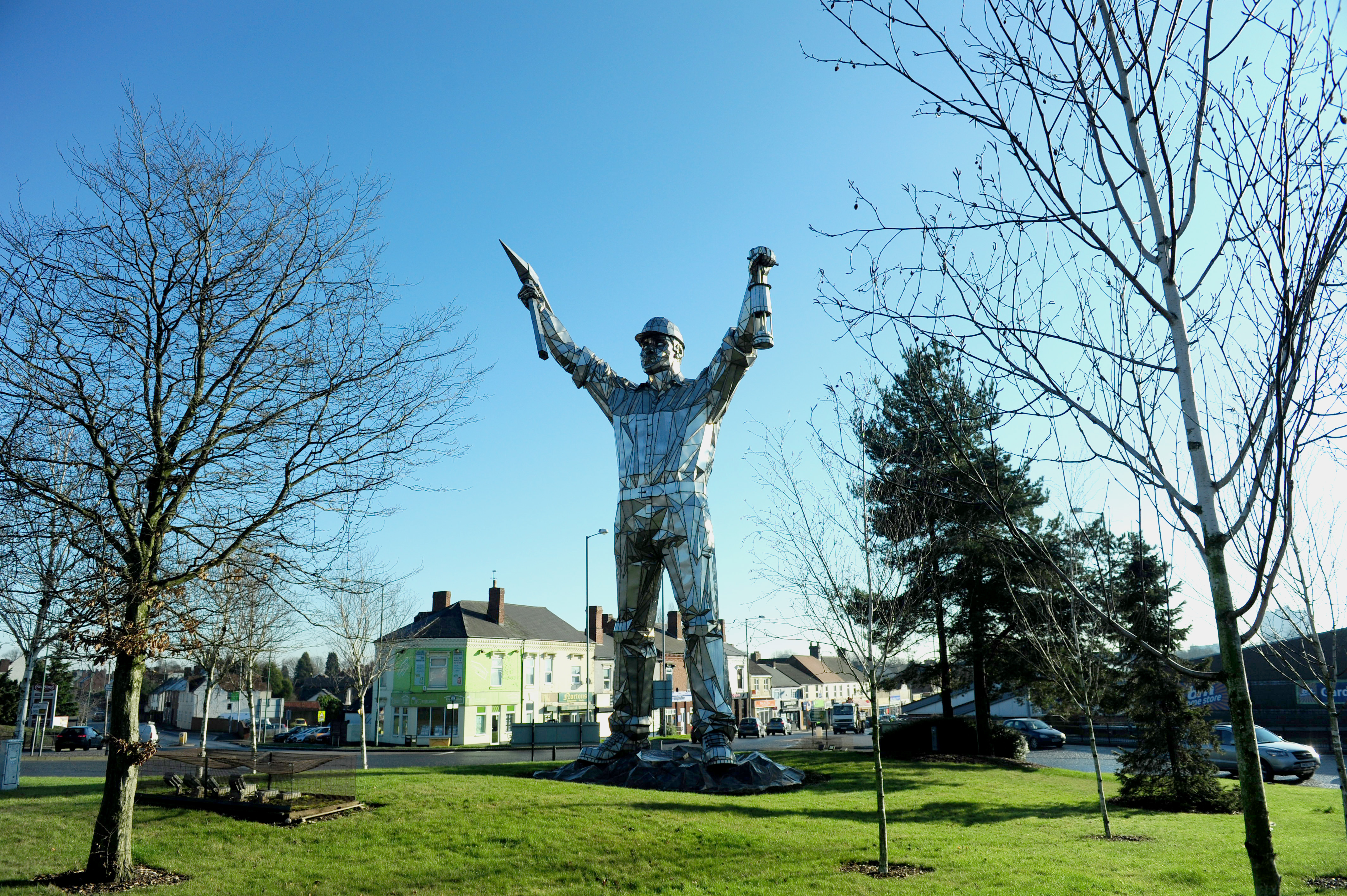 The miner statue in Brownhills