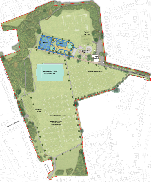 artist impression of a park map