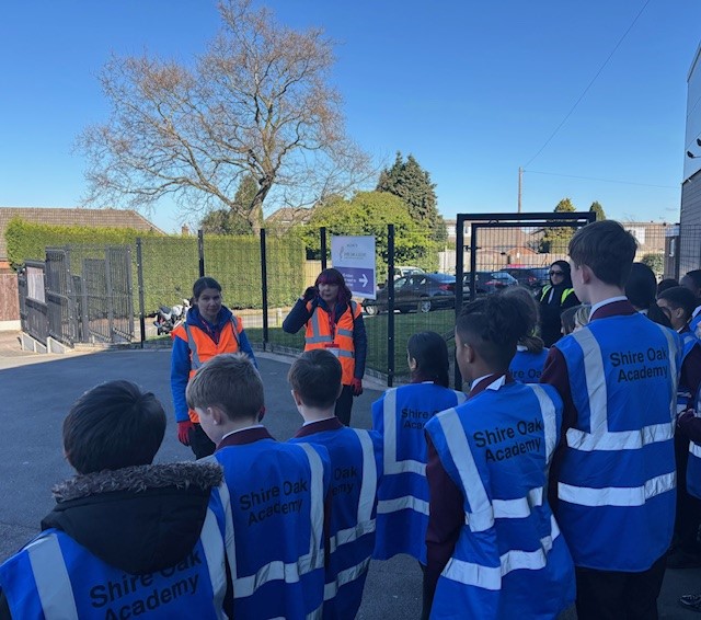 Children litter picking