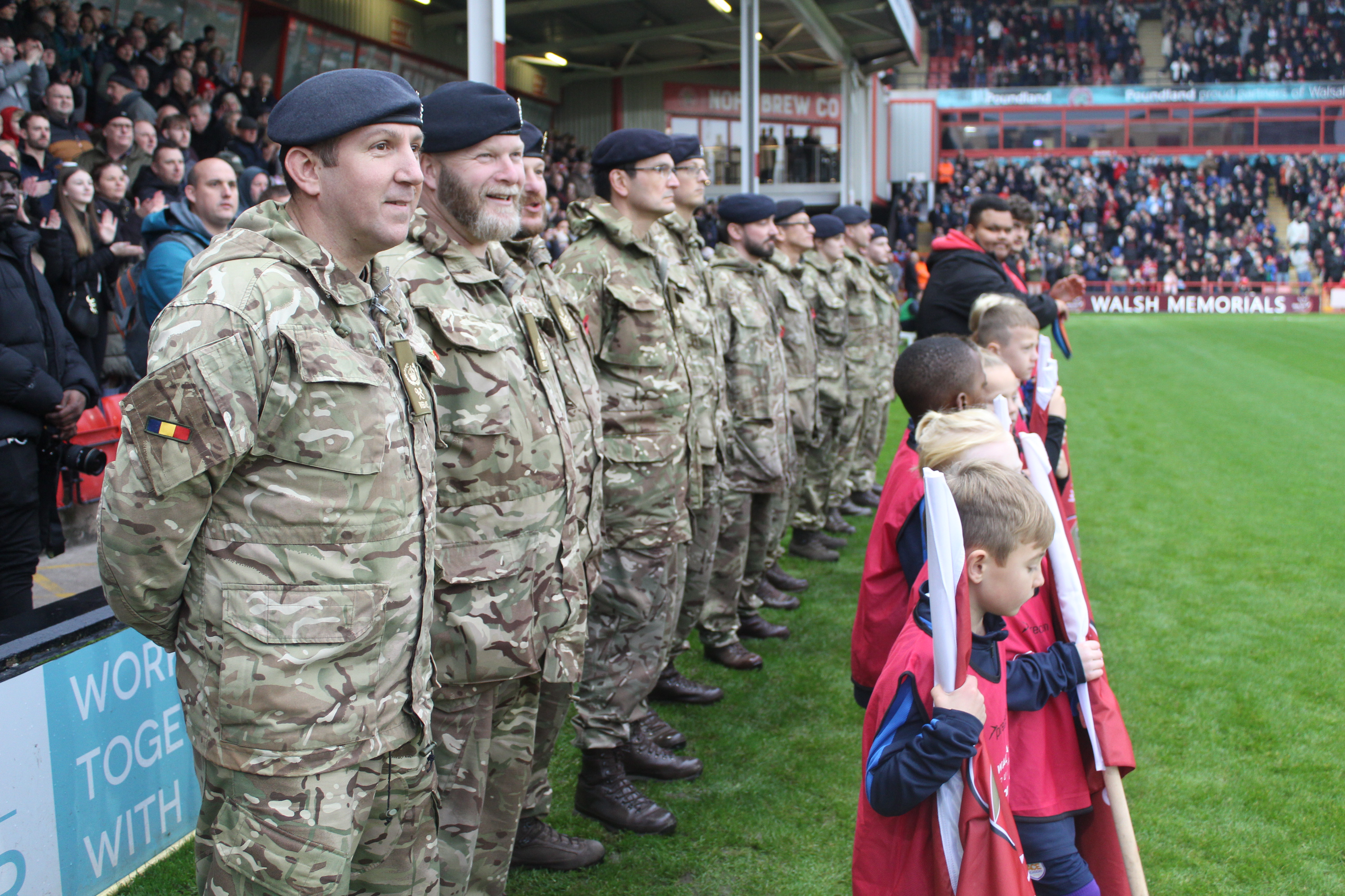 Walsall FC Armed Forces match day