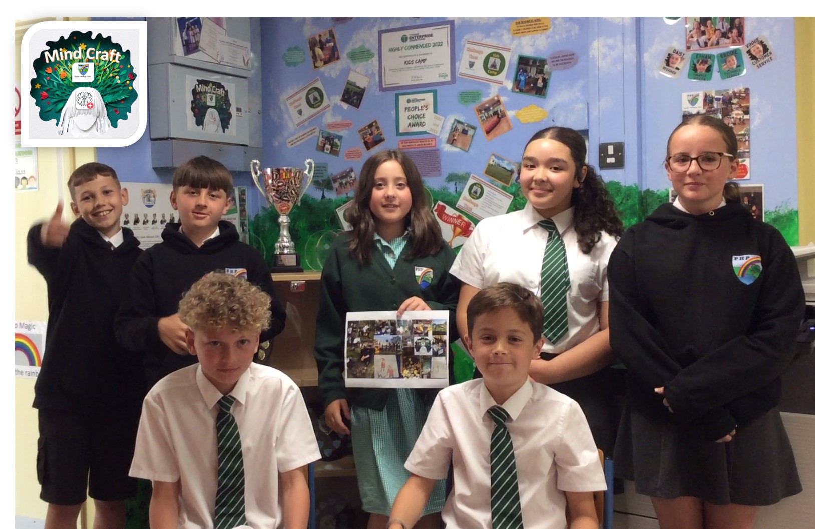 Pool Hayes Primary School 'Mind Craft' team