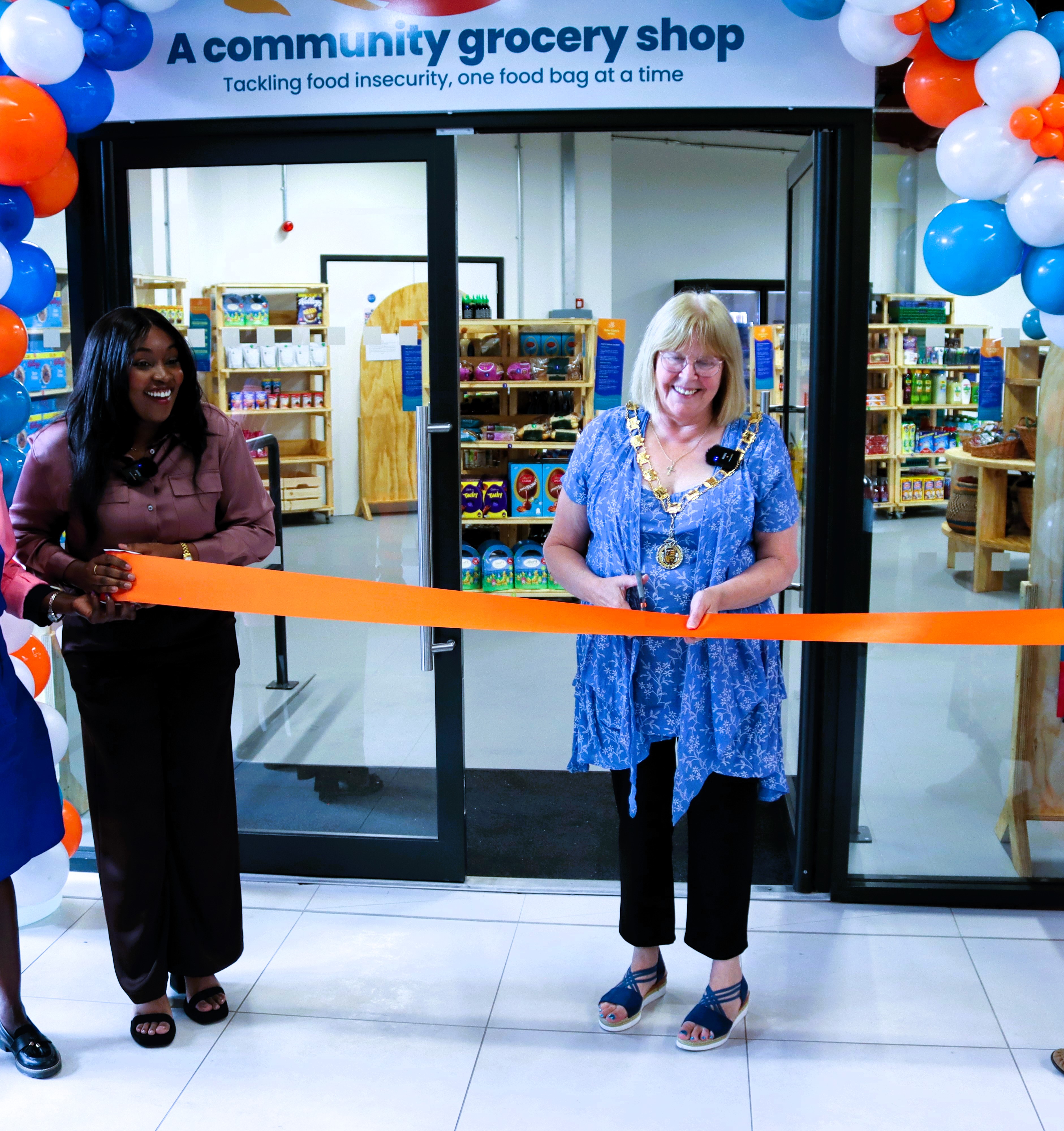 Official launch of Lucy's Pantry community shop in The Saddlers Shopping Centre