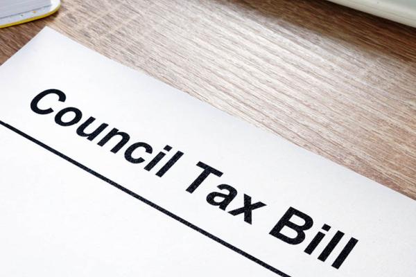 A piece of paper with a headline reading of 'Council tax bill'.