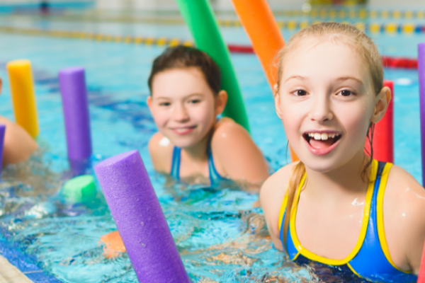 Children in a swimming pool