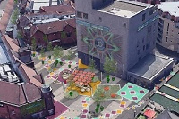 Idealised picture of Gallery Square