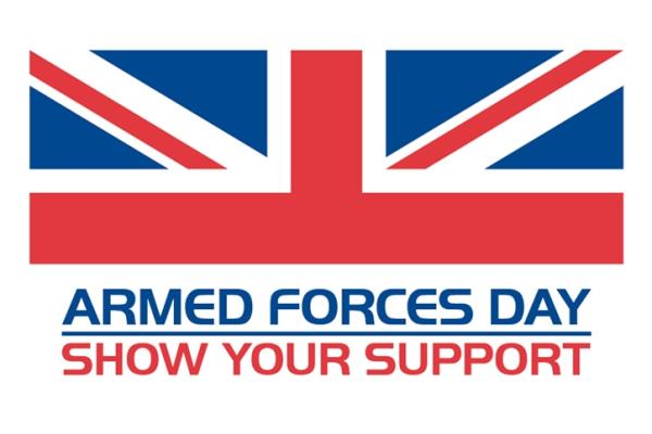 Image shows the Armed Forces Day logo