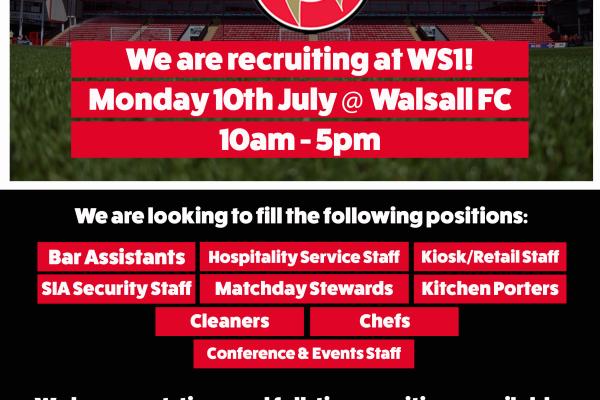 Walsall FC recruitment poster