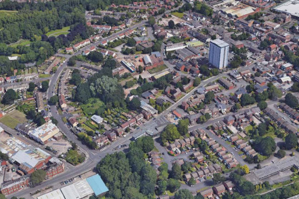 Areal shot of Willenhall