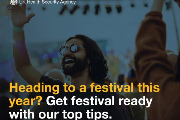 Image depicts a graphic about heading to a festival this year and getting festival ready with top tips.