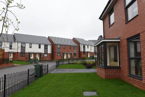 A row of houses in Walsall