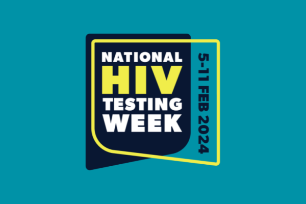 Image depicts the logo for National HIV Testing Week, 5-11 Feb 2024