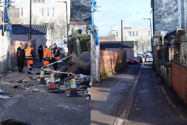 Multiagency Before and After Photos Bradford Lane