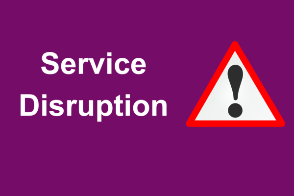 Service disruption graphic