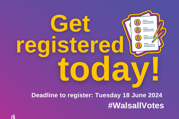 Image reads - Get registered today. Deadline to register - Tuesday 18 June 2024