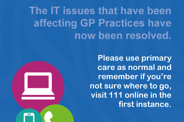 IT issues resolved for GP practices 
