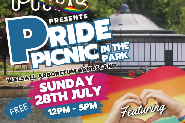 Walsall Pride Picnic in the Park, Sunday July 28