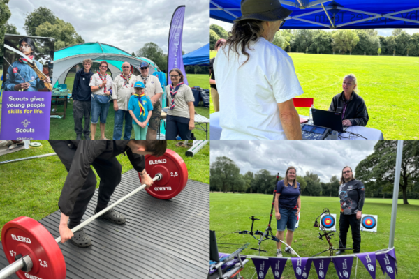 Image depicts a collage of four photographs from the Tri-It Walsall event in Pleck.