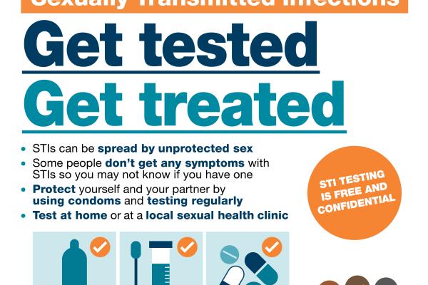 Image depicts sexually transmitted infections. Get tested, get treated.