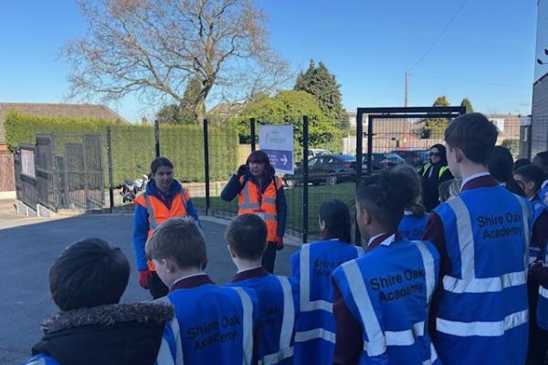 Children litter picking