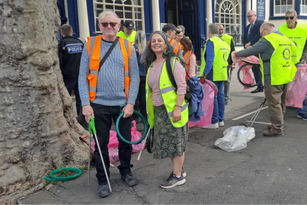 Two litter pickers