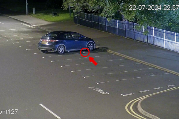 Mr Christian Orton of Derby, dumping litter on Pelsall High Street